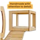 image 7 of NOVECRAFTO Modular Ceiling Cat Furniture – Wooden Hanging Cat Tower with Shelves, Bridge & Sleeper – Space-Saving Climbing System for Indoor Cats Brown
