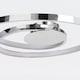 image 6 of First Choice Lighting Polished Chrome LED Swirl Flush Fitting Chrome
