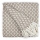 image 1 of Stockholm Collection Recycled Cotton Throw in Taupe (70" x 100") Brown | Natural