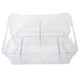 image 4 of 2 x Small (25.5cm x 18.5cm x 9cm) Plastic Modular Containers For Crafts, Beads & Food Clear