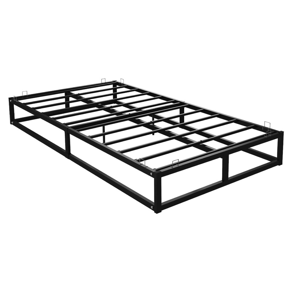 image 1 of King Bed Frame Extra Strong Platform Metal Frame Bedroom Easy Build (Copy)