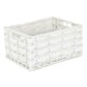 image 6 of Unlined White Scandi Storage Basket White | White | S