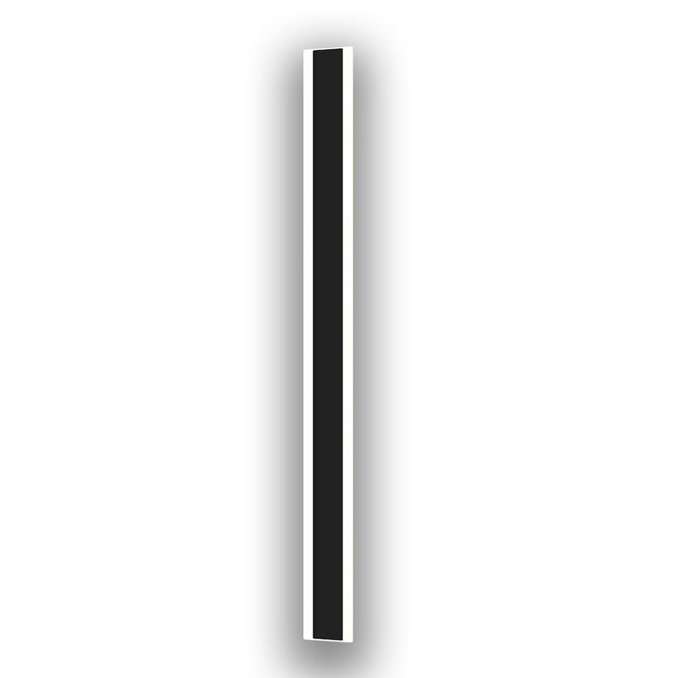 image 1 of Ener-J Outdoor LED Wall Light 100cm Black 24W Warm White IP65 Linear Bar