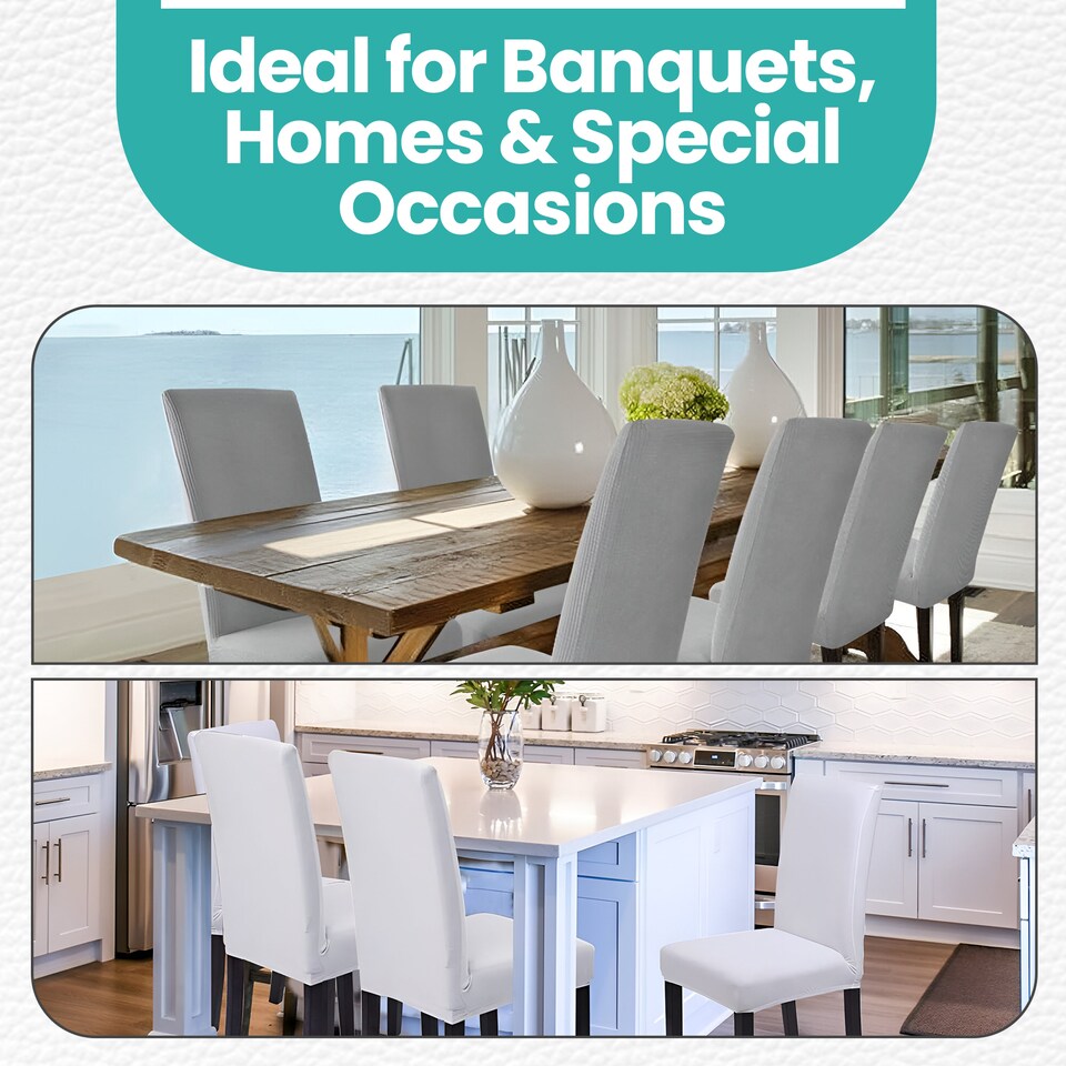 image 1 of High-Back Chair Covers, Spandex Stretch, Universal Protective Slipcover