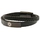 image 1 of Chelsea FC Leather Crest Bracelet - Black - One Size