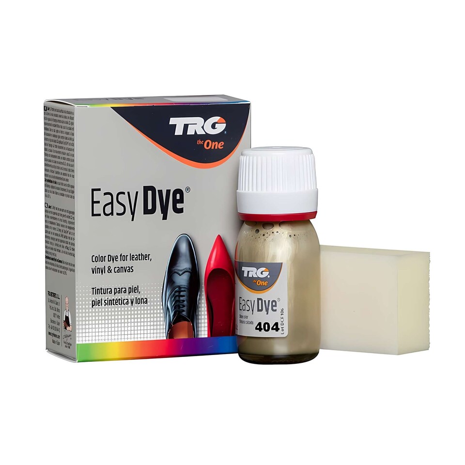 image 1 of TRG Easy Dye Shoe Paint for Leather Colour Change and Covering Scuffs 25ml | Silver | Platinum
