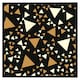 image 2 of Triangles on black (Picture Frame) Grey | XL