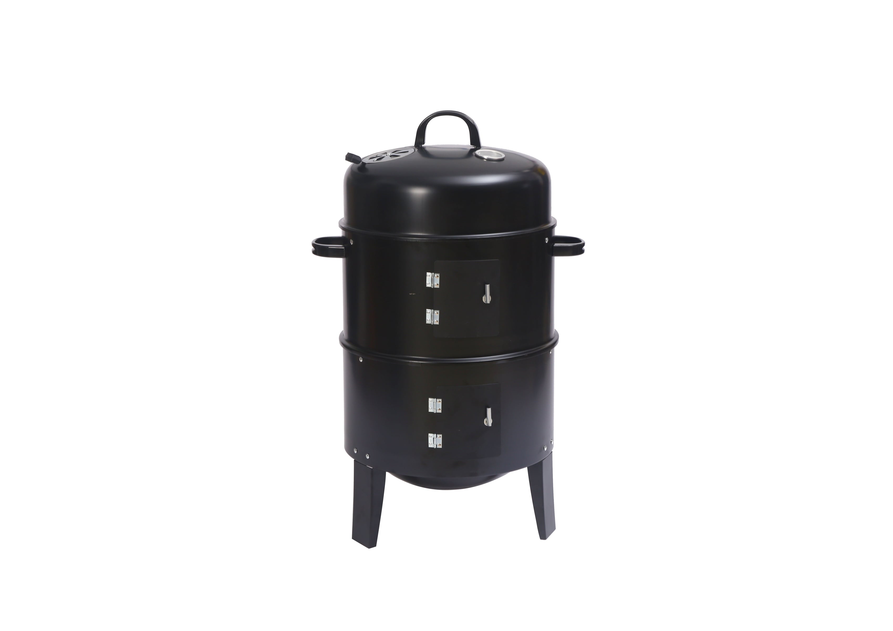 Groundlevel Versatile BBQ Grill Dual Functionality Stacker Smoker Fire Pit And Barbeque
