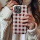 image 3 of Red Check Phone Case | Red | iPhone 12
Slim | iPhone 12
Slim