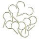 image 2 of 50mm Cup Hook Screws Picture Curtain Hangers Fasteners Brass Coated 20pc