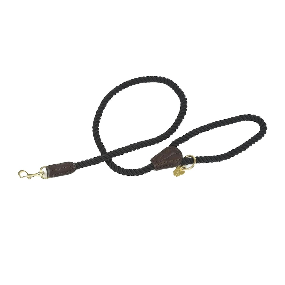 image 1 of Digby & Fox Twisted Dog Lead - Black - One Size