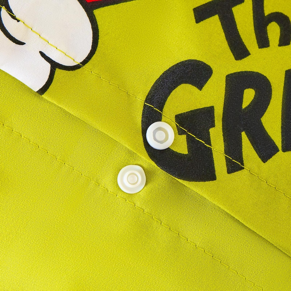 image 1 of OHS Xmas Grinch Bedding Set Novelty Duvet Cover with Pillowcase | Green | Single