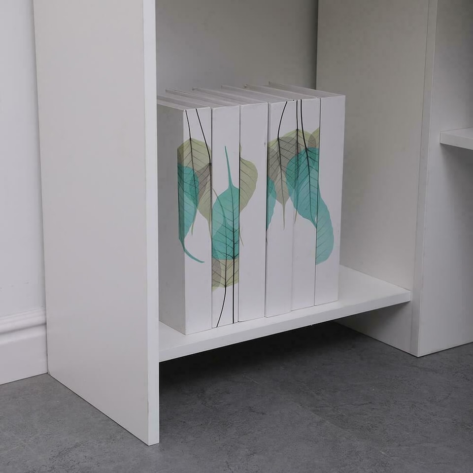 image 1 of Computer Desk PC Laptop Table Corner Home Office Study Gaming | White