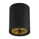 image 1 of CGC PRINCE Black GU10 Adjustable Surface Ceiling Downlight Flush Spot light with Gold Bezel Black