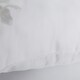 image 4 of Microfibre Soft Pillow Pair Hollowfibre Filling Soft Non Allergenic Cover White