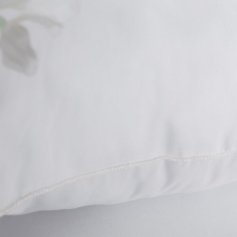 image 1 of Microfibre Soft Pillow Pair Hollowfibre Filling Soft Non Allergenic Cover White