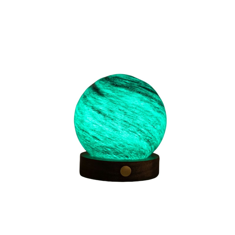 image 1 of Gingko Mini AstraGlass Desk Lamp Multi | Stellar Ocean