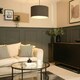 image 1 of ValueLights Reni Large Charcoal Boucle Pendant Shade