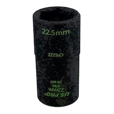 22mm x 22.5mm Wheel Hub Lug Nut Cap Flip Impact Socket Remover 1/2in Drive