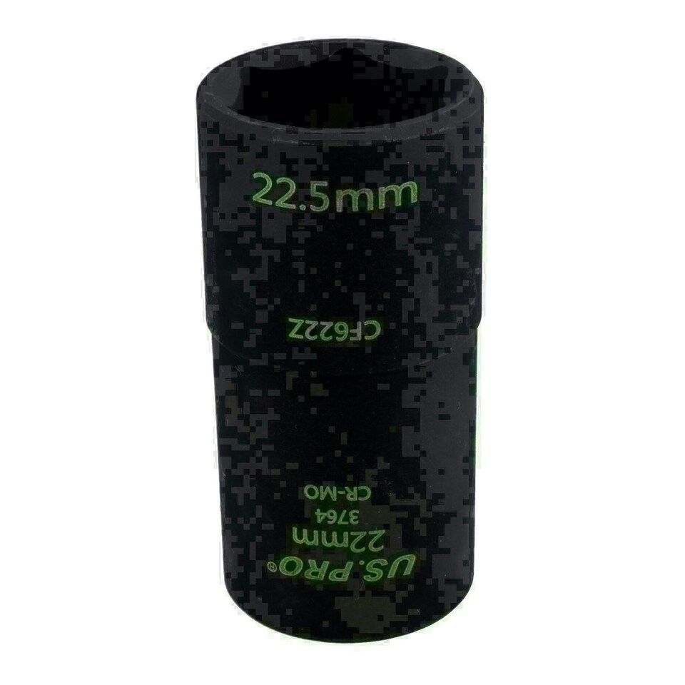 image 1 of 22mm x 22.5mm Wheel Hub Lug Nut Cap Flip Impact Socket Remover 1/2in Drive