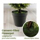 image 9 of COSTWAY 120CM Artificial Boxwood Topiary Tree with Natural Vines Green | One Size