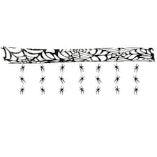 Halloween Hanging Ceiling Decoration With Spiders 3m