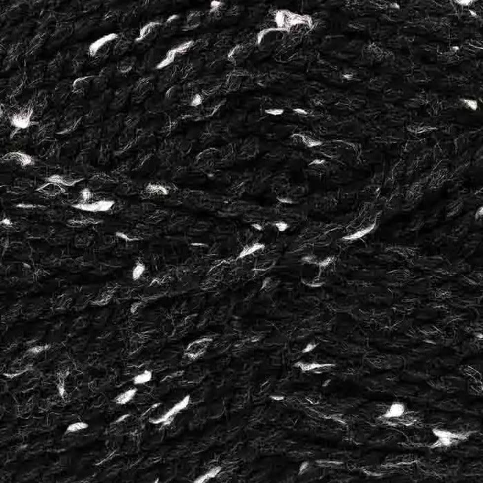 King Cole Black Tweed Chunky Yarn (Value Pack 12 x 100g Balls) For Crochet, Knitting - 138m per ball