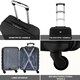 image 5 of Flight Knight Suitcase Set, Large Suitcase, Extra Large Suitcase, Cabin Suitcase 55x40x20cm - 60+ Airlines Approved - EasyJet, Jet2, Ryanair Priority Carry On | Black | Black | Large