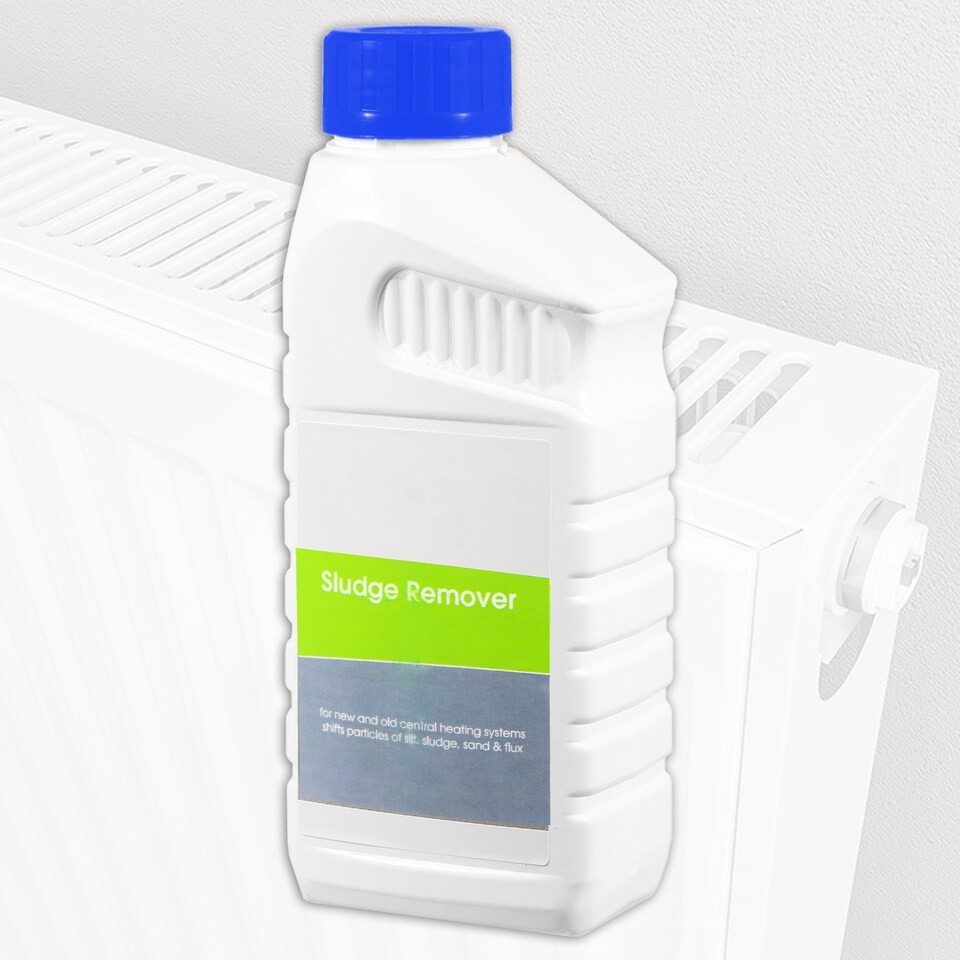 image 1 of SPARES2GO Central Heating Sludge Remover Concentrate Radiator Boiler Pipes Liquid (500ml Bottle)