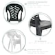 image 3 of Resol Tossa 4 Seater Garden Dining Set - White