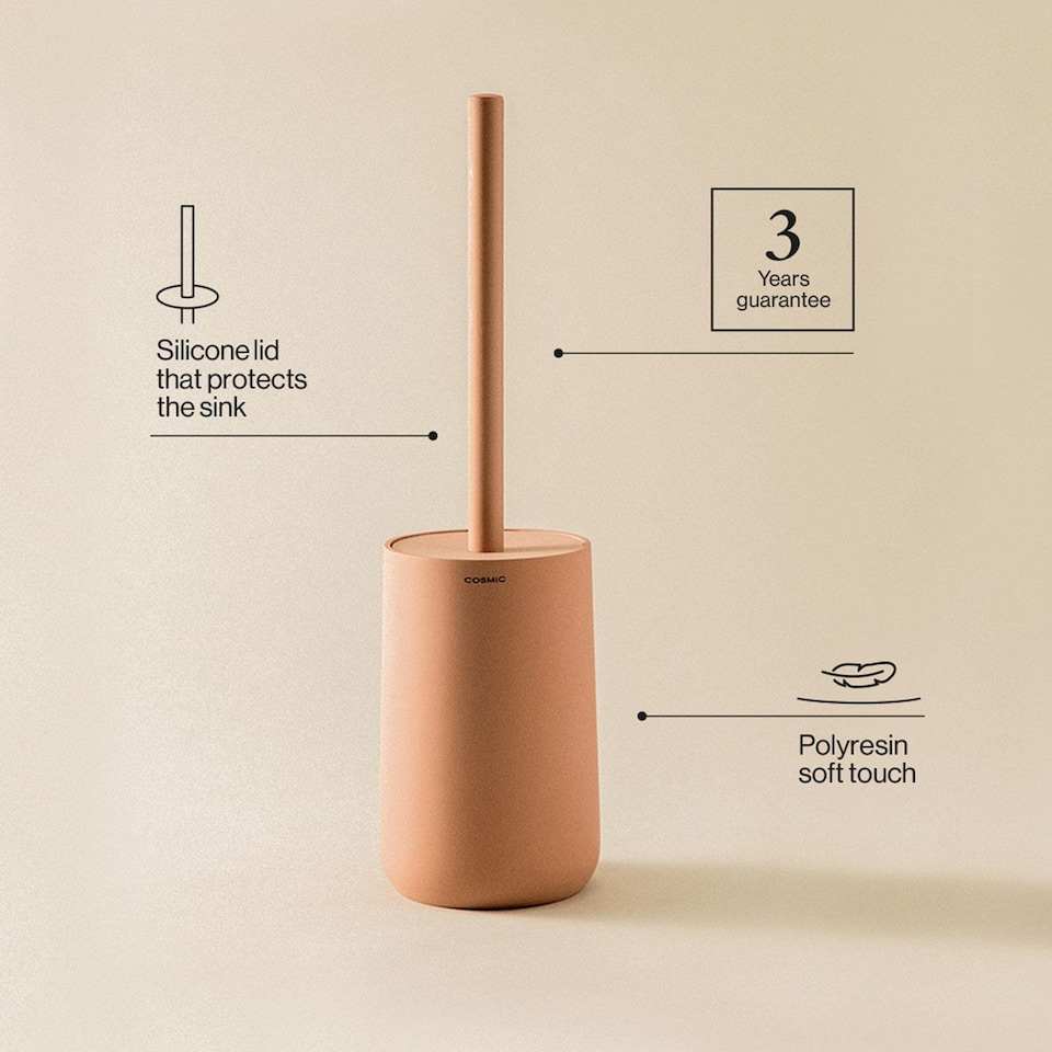 image 1 of COSMIC Toilet Brush Free-standing Polyresin Soft Touch Volcano Saona Collection