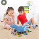 image 7 of Shark Devour Transporter Toy Truck - Push-and-Go Vehicle with Slide-Off Ramp, Roaring Sounds, Lights & 4 Mini Cars, Realistic Shark-Head Design for Kids Ages 3-7