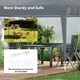image 6 of Outsunny 3 x 3M Garden Pop Up Gazebo Height Adjustable Marquee Party Tent Wedding Canopy with Carrying Bag, Grey