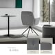 image 4 of Swivel Chair Lenia - upholstered, padded, 56.5 x 54 x 86 cm | Grey | Velvet look anthracite/black | 2