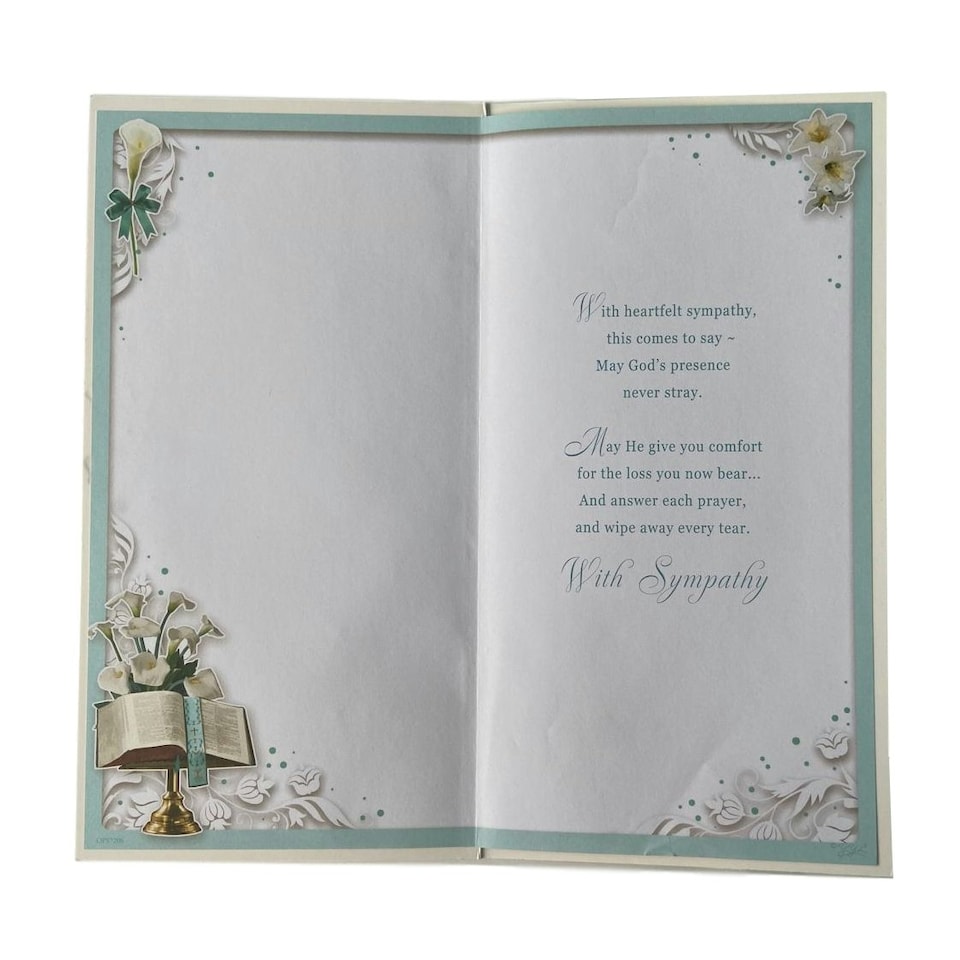 image 1 of Loss of Partner Deepest Sympathy Opacity Card