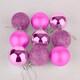 image 1 of 50mm/18Pcs Christmas Baubles Shatterproof Pink,Tree Decorations