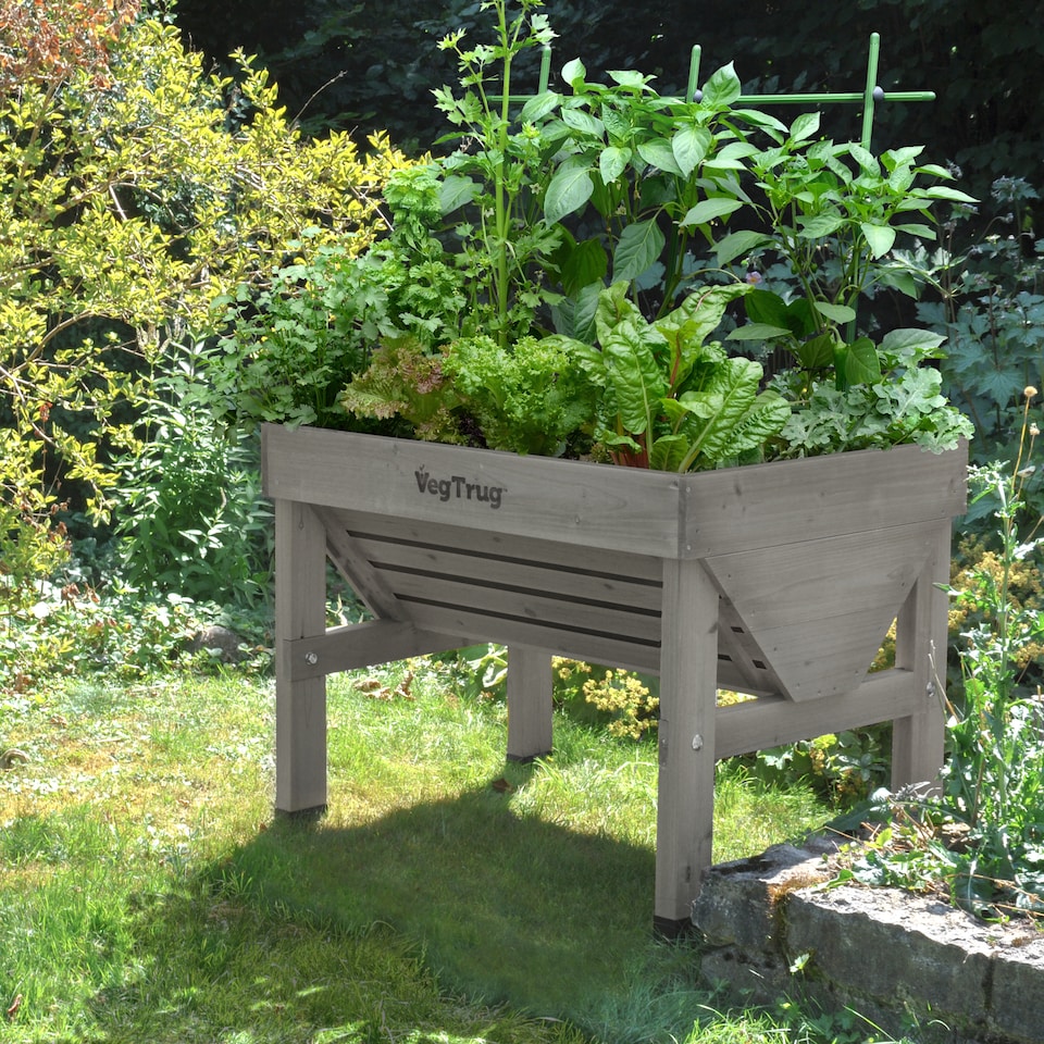 image 1 of Classic Small Grey Wash Planter | Grey