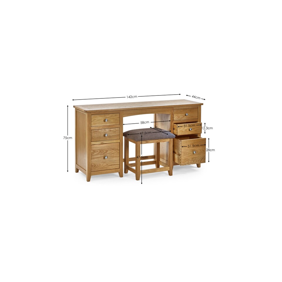 image 1 of Mallory Twin Dress Table&Stool