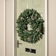 image 6 of 60cm Snow King Fir Hanging Christmas Wreath with Pinecones and 200 Tips in Green