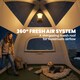 image 6 of Outsunny 3 Man Inflatable Camping Tent w/ 3000mm Waterproof Rainfly | Brown | Beige | 220 x 220 x 200 cm