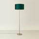 image 3 of ValueLights Charlie Chrome Floor Lamp Green Shade & Bulb | Green