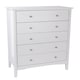 image 5 of Como 5 Drawer Chest of Drawers - Shaker Style Bedroom Storage Cabinet with Space Saving Design | White | White | 1