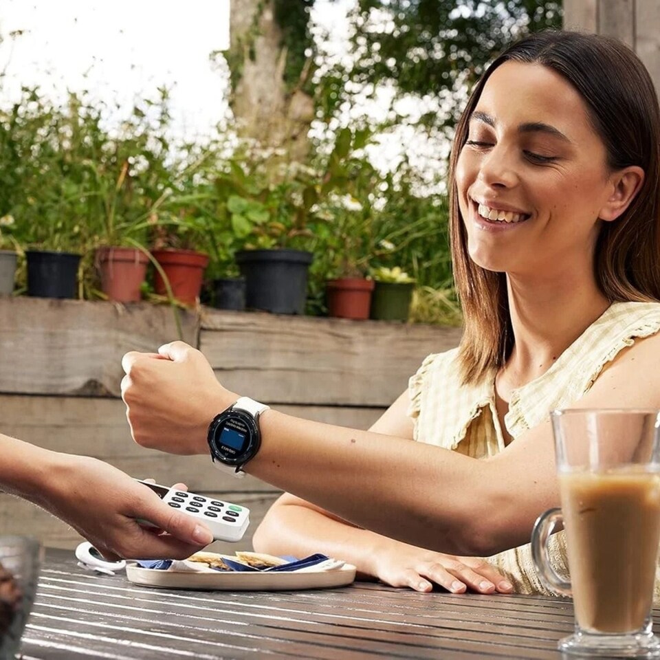 image 1 of Samsung Galaxy Watch4 44mm Silver Smartwatch - Bluetooth, GPS, Wear OS