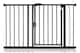 image 1 of Bettacare Auto Close Stair Gate, 118.2cm - 125.2cm, Matt Black, Pressure Fit Safety Gate, Baby Gate, Safety Barrier for Doors Hallways and Spaces, Easy Installation