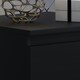 image 5 of FWStyle Carlton 2 Drawer Bedside Nightstand - Matt Black