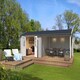 image 3 of Amarillo-Log Cabin, Wooden Garden Room, Timber Summerhouse, Home Office - L730 x W388.8 x H250.8 cm Brown