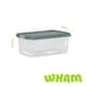 image 5 of Wham Clip 5x 10.5L Rectangular Plastic Storage Boxes with Clip Lock Lids. Ideal for Home, Office, Toys & More - Clear/Green Milieu | Green | Green Milleu | 5