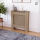 image 7 of Vida Designs Milton Radiator Cover MDF Slatted Cabinet, Unfinished, 78cm