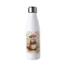 Fuzzy Otter Reusable Metal Water Bottle