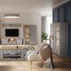 image 5 of Bohol 3 Door Large Display Cabinet in Riviera Oak/Grey Oak
